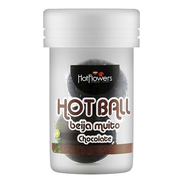 Bolinha Hot Ball Beijável Chocolate 2uni