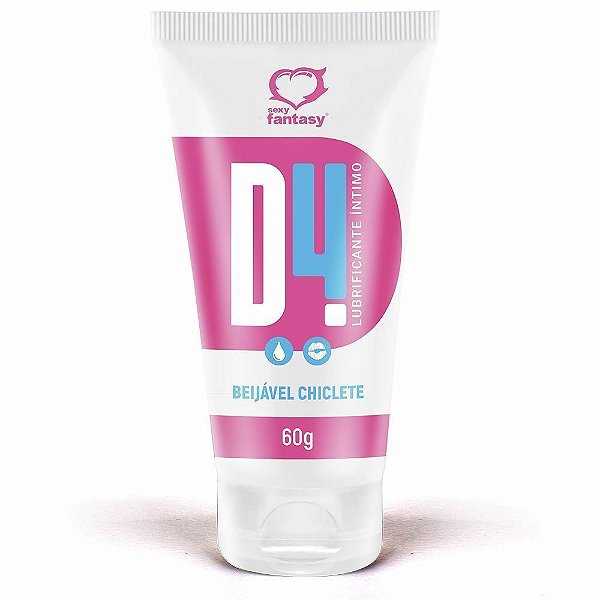 D4 Lubrificante Chiclete Beijável 60g
