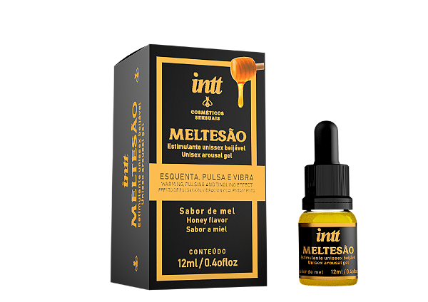 Meltesão Excitante Unissex Vibra Esquenta Pulsa Beijável Mel