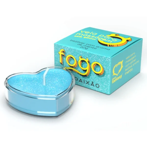 Fogo da Paixão Vela Massagem Aromática Beijável Menta