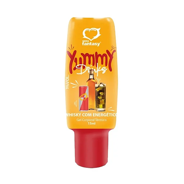 Yummy Gel Comestível Whisky com Energético 15ml