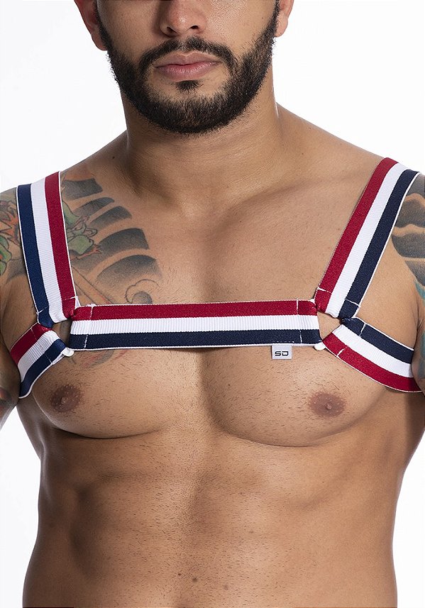 Harness Elastic Azul Tri-color Exp