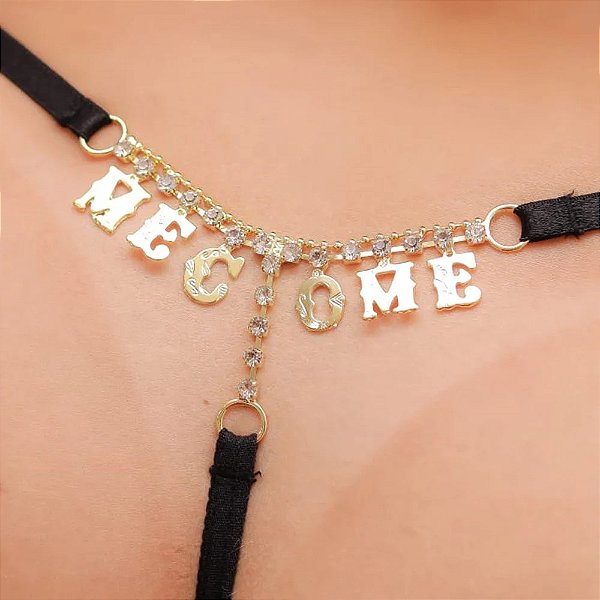 Calcinha Erótica "Me come" Preta