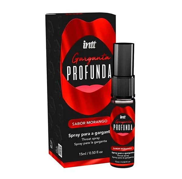 Garganta Profunda Spray Dessensibilizante Morango