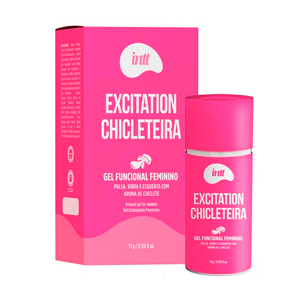 Excitation Chicleteira Feminino Esquenta Vibra Pulsa