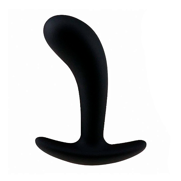 Plug Anal M Silicone Preto 12cm