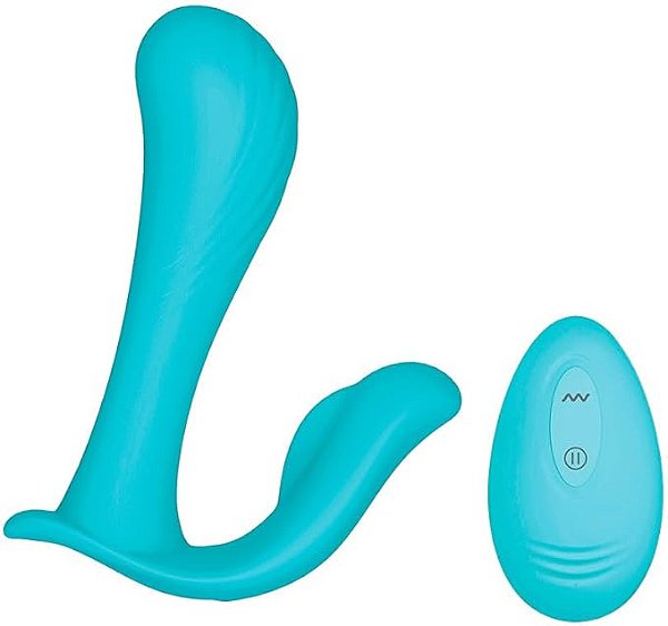 Heaven Vibrador Clitóris Ponto G Azul 10 Potências