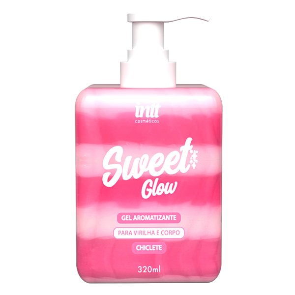 Sweet Glow Gel Hidratante Corporal Beijável Chiclete 320ml - Blow