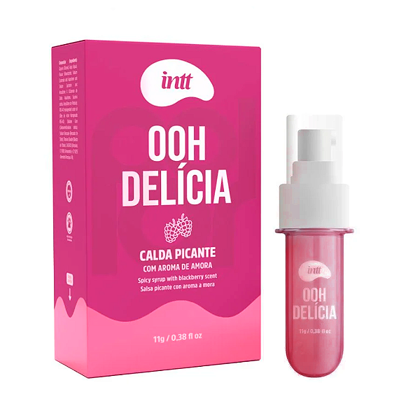 Ooh Delícia Calda Beijável Efeito Picante Sabor Amora
