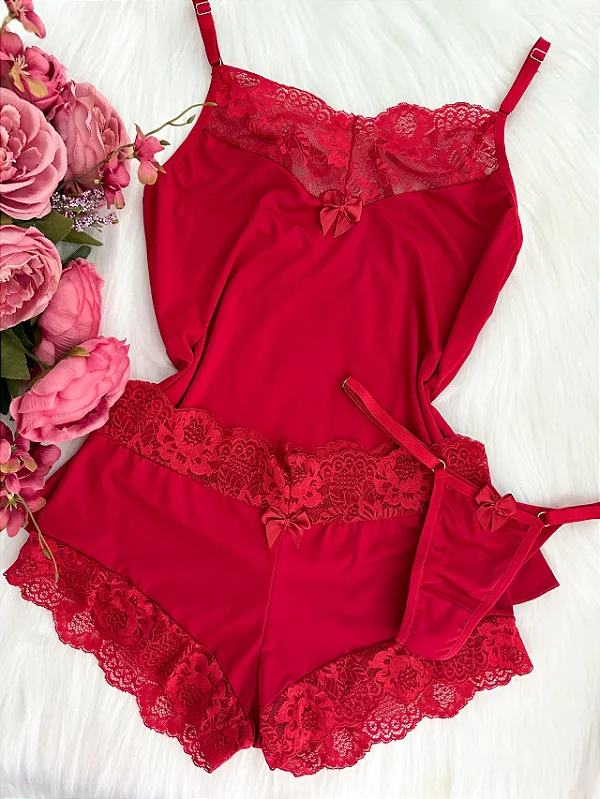 Baby Doll Love Vermelho