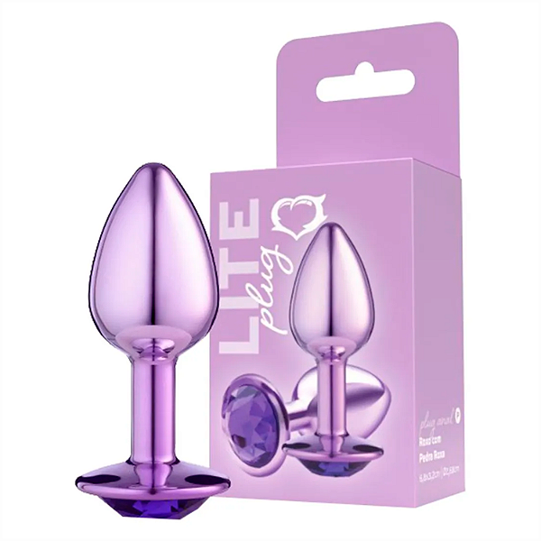 Lite Plug Anal M Plástico Leve Roxo
