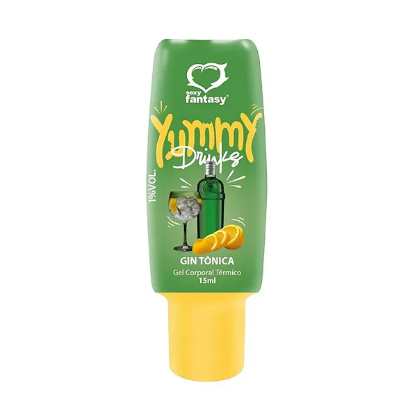 Yummy Gel Comestível Gin Tônica 15ml