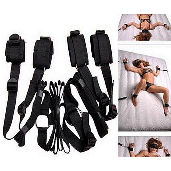 Kit Sado Cama Algema Tornozeleira