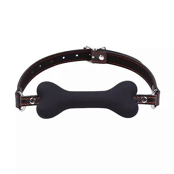 Mordaça Formato Osso Silicone BDSM