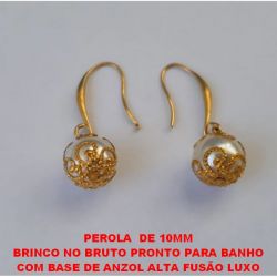 BRINCO NO BRUTO PRONTO PARA BANHO COM BASE DE ANZOL ALTA FUSÃO LUXO DE 10MM - PESO 2,0GR - BRU1624