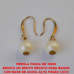 BRINCO NO BRUTO PRONTO PARA BANHO COM BASE DE ANZOL ALTA FUSÃO LUXO DE 10MM - PESO 2,0GR - BRU1621