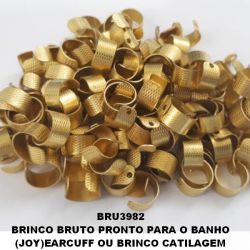 BRINCO BRUTO PRONTO PARA O BANHO(3.558) (JOY)EARCUFF OU BRINCO CARTILAGEM ''(VENDA POR UNIDADE)'' PESO 0.7GR TAMANHO 10MM - BRU3982