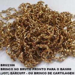 BRINCO *** NO BRUTO PRONTO PARA O BANH0  (JOY) EARCUFF - OU BRINCO DE CARTILAGEM  PESO 1,3GR - TAMANHO 13MM -  (UNIDADE)  TIPO CORRENTE - BRU2386
