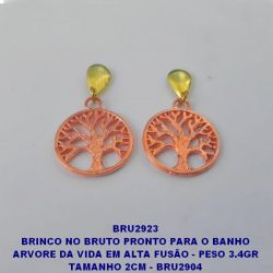 BRINCO NO BRUTO PRONTO PARA O BANHO ARVORE DA VIDA EM ALTA FUSÃO - PESO 3.4GR TAMANHO 2CM - BRU2904