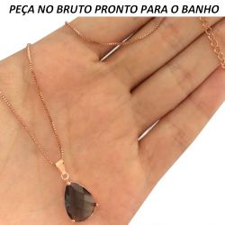 GARGANTILHA NO BRUTO PRONTO PARA O BANHO JÁ NO COBRE EM ZIRCÔNIA TAMANHO APROXIMADO:52CM TAMANHO APROXIMADO:2,5CM REF:BRU240