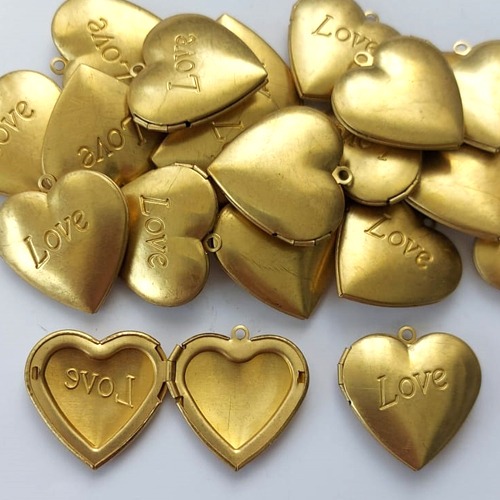 PINGENTE BRUTO PRONTO PARA BANHO - (CX73) -  RELICARIO  DE 20MM -  PESO 4.4GR BRU5395