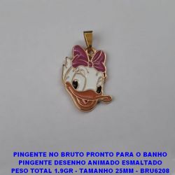PINGENTE NO BRUTO PRONTO PARA O BANHO PINGENTE DESENHO ANIMADO ESMALTADO PESO TOTAL 1.9GR - TAMANHO 25MM - BRU6208