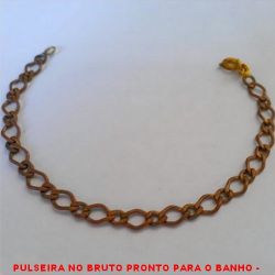 PULSEIRA NO BRUTO PRONTO PARA O BANHO -  PLUSEIRA FEMININA\MASCULIA - LARGURA:5MM -  TAMANHO:18,0CM - PESO:3,6GR - BRU3868