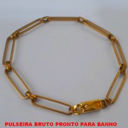 PULSEIRA BRUTO PRONTO PARA BANHO COL ELLO GRANDE 20MM MODERNA -LARGURA 5,4MM - TAMANHO 20CM - PESO 5,5GR - COM FECHO GAVETA COM TRAVA - BRU0949