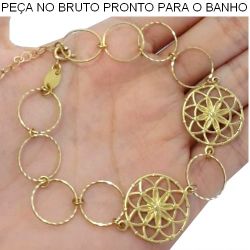 PULSEIRA NO BRUTO PRONTO PARA O BANHO JÁ NO COBRE TAMANHO APROXIMADO:18CM+EXTENSOR 3,4GR REF:BRU1062