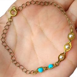 Pulseira No Bruto Pronto Para Banho Tamanho Aproximado: 21,0cm Peso: 2,2 gramas REF: BRU871P