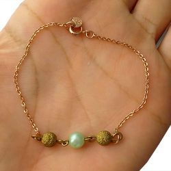 Pulseira No Bruto Pronto Para Banho Tamanho Aproximado: 19cm Peso: 1,6 gramas REF: BRU930