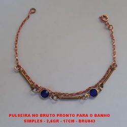 PULSEIRA NO BRUTO PRONTO PARA O BANHO - SIMPLES - 2,6GR - 17CM - BRU843