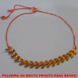 PULSEIRA NO BRUTO PRONTO PARA O BANHO COM ESCAMA E PULSEIRA AJUSTAVEL (REGULAVEL) PESO 2,4GR - BRU0950