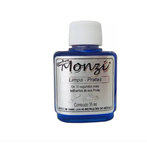 Monzi Limpa Pratas , O Brilho que você e sua Prata Merecem, Conteúdo 40ml.