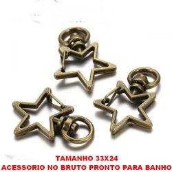 ACESSORIO NO BRUTO PRONTO PARA BANHO lagosta fecho gancho para diy chaveiro jóias PESO 3,5GR -EM ALTA FUSÃO - TAMANHO 34X24MM -  BRU2141