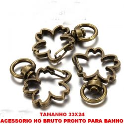 ACESSORIO NO BRUTO PRONTO PARA BANHO - fecho gancho para diy chaveiro jóias PESO 3,5GR -EM ALTA FUSÃO - BRU2142