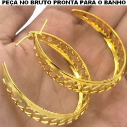 BRINCO ARGOLA NO BRUTO PRONTO PARA BANHO JA NO COBRE(BL41) 2.8GR TAMANHO APROXIMADO:45MM REF.BRU1442