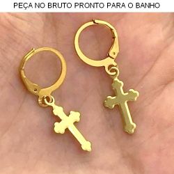 BRINCO PRESSÃO NO BRUTO PRONTO PARA BANHO CRUZ 1.3GR (A3712) TAMANHO APROXIMADO:3CM REF.BRU2109