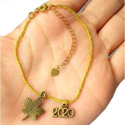 Pulseira No Bruto Pronto Para Banho Corrente Importada Folha e Ano 2020 Tamanho Aproximado: 20,0cm Extensor: 5,0cm Peso: 3,0 gramas REF: BRU090A