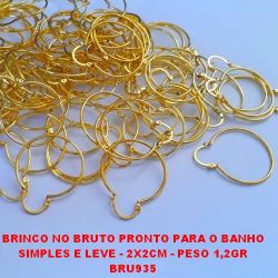 BRINCO NO BRUTO PRONTO PARA O BANHO SIMPLES E LEVE - 2X2CM - PESO 1,2GR BRU935