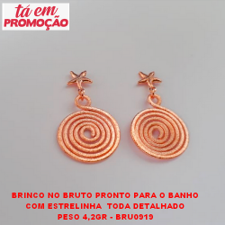 BRINCO NO BRUTO PRONTO PARA O BANHO COM ESTRELINHA  TODA DETALHADO PESO 4,2GR - BRU0919