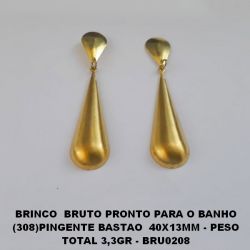 BRINCO  BRUTO PRONTO PARA O BANHO (308)PINGENTE BASTAO  40X13MM - PESO3 TOTAL 3,3GR - BRU0208