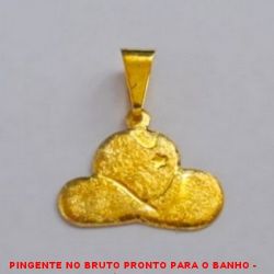 PINGENTE NO BRUTO PRONTO PARA O BANHO -  PINGENTE DE CHAPÉU DE BOIADEIRO - TAMANHO: 2,1CM - PESO:0,5GR - BRU331