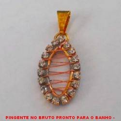 PINGENTE NO BRUTO PRONTO PARA O BANHO -  TAMANHO:3,2CM - PESO:1,6GR - BRU0021A