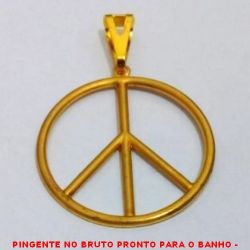 PINGENTE NO BRUTO PRONTO PARA O BANHO -  PINGENTE DE 4,0CM - PESO:1,0GR - BRU4071