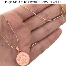 GARGANTILHA NO BRUTO PRONTO PARA O BANHO SIGNO DE AQUARIO 5GR TAM APROX CORRENTE:45CM TAM APROX PINGENTE:2CM REF:BRU1539