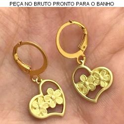 BRINCO PRESSÃO NO BRUTO PRONTO PARA BANHO CORAÇÃO 1.9GR (3308) TAMANHO APROXIMADO:3CM REF.BRU0145