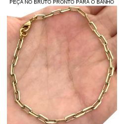PULSEIRA NO BRUTO PRONTO PARA O BANHO JA NO COBRE CARTIE LONGA DIAMANT 2.8MM 2.3GR TAM APROX:20CM REF:BRU859 (rober)