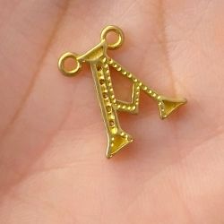 Pingente Alta Fuão  Cravejado de Micro Pedras de Zircônia Pronto Para o Banho Tamanha Aprox: 2,0cm Peso: 1,3 gramas REF: 2456