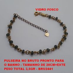 PULSEIRA NO BRUTO PRONTO PARA O BANHO - TAMANHO DE 20CM+EXTE PESO TOTAL 3,5GR - BRU2441